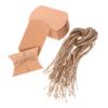 COOLHIYA 50pcs Paper Pillow Boxes Rustic Candy Packaging with Ropes Versatile Wrapping Boxes for Weddings Birthdays and Parties Sturdy and Lightweight Design view 1