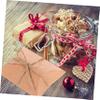 COOLHIYA 50pcs Paper Pillow Boxes Rustic Candy Packaging with Ropes Versatile Wrapping Boxes for Weddings Birthdays and Parties Sturdy and Lightweight Design view 2