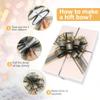10 Pack Large Pull Bows 6 Inch - Big Black Bows for Gift Wrapping, Ribbon Pull Bows for Mother's Day, Wedding Baskets Birthdays Gift view 3