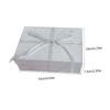 IWOWHERO 1Pc Christmas Box Paper Packaging Case for Cosmetics Black Paper Box with Bow Design Spacious Festival Wrapping for Perfume and Makeup view 2