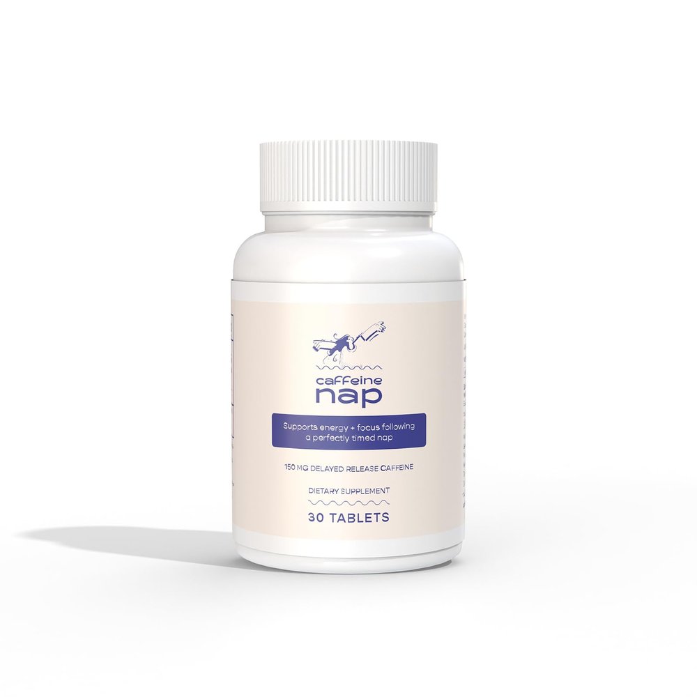 Caffeine Nap Delayed Release Caffeine Supplement | Power Coffee Nap + Energy & Focus | 60 Tablets