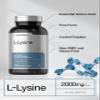 Horbach L-Lysine Supplement 2000mg | 240 Caplets | Free Form L-Lysine Hydrochloride | Vegetarian, Non-GMO, Gluten Free view 4