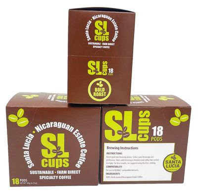 Santa Lucia Coffee Summit Roast SL Bold Cups  Specialty Nicaraguan Single-Origin - Premium Small Batch - Rich & Smooth Flavor - Low Acid - Farm Direct - Bold Roast - 18ct (Pack of 1)