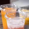 Basidi [100 Sets Clear Plastic Cups with Strawless Sip Lids for Iced Coffee, Tea, Juice | Plastic Cups and Sip Through Lids | Clear Plastic Disposable Party Cups (20oz Cups with Sip Lids) view 4