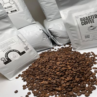 HATIB - Deluxe Signature Roasted Coffee blend, Freshly Roasted Coffee, A blend of Yemeni and SIngle Origins Specialty Roasted Coffees, Medium Roast - 8 oz