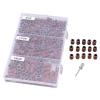 ZIZEV 210Pcs Sanding Bands for Nail Drill Manicure Ring for Cap Mandrel Care Accessories for Foot Calls Brown for Foot Nail Drill Bits view 1