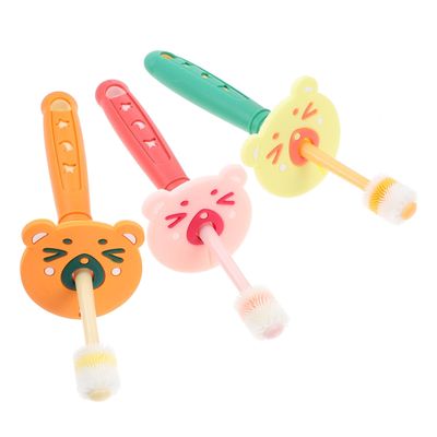 MAGICLULU 3pcs Boys and Girls Rotatable Toothbrush Soft Bristles Toothbrush for Years Old Boy Girl Years