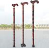 Handmade Wooden Walking Stick with Rubber Non-Slip Base Pad, Adjustable Beech Canes with Wrist Strap, Handrail Canes for Crutches for Men and Women view 3