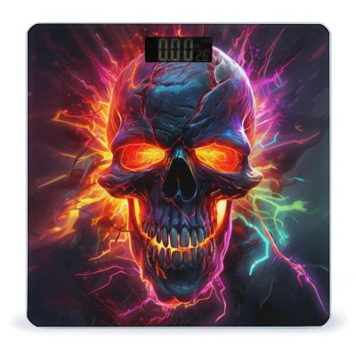 Cool Colorful Skull Scale for Body Weight Smart Accurate Digital Bathroom Scale with Easy Read LCD, style