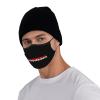 Rqwaaed Indonesia Flag Indonesian Text Word Art Face Mask Washable Reusable Adults Breathable With 2 Filters, 1, Black view 3