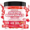 Creatine Monohydrate Gummies for Men & Women 120 CT - 5000mg of Creatine Monohydrate per Serving - Sugar Free Chewable Creatine for Muscle Strength, Muscle Builder, Energy Boost (Raspberry Flavor) view 1