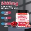 Creatine Monohydrate Gummies for Men & Women 120 CT - 5000mg of Creatine Monohydrate per Serving - Sugar Free Chewable Creatine for Muscle Strength, Muscle Builder, Energy Boost (Raspberry Flavor) view 3