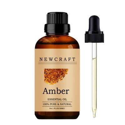 Amber Essential Oils, 100% Pure and Natural Essential Oil for Aromatherapy Diffuser - Amber/1 Fl Oz