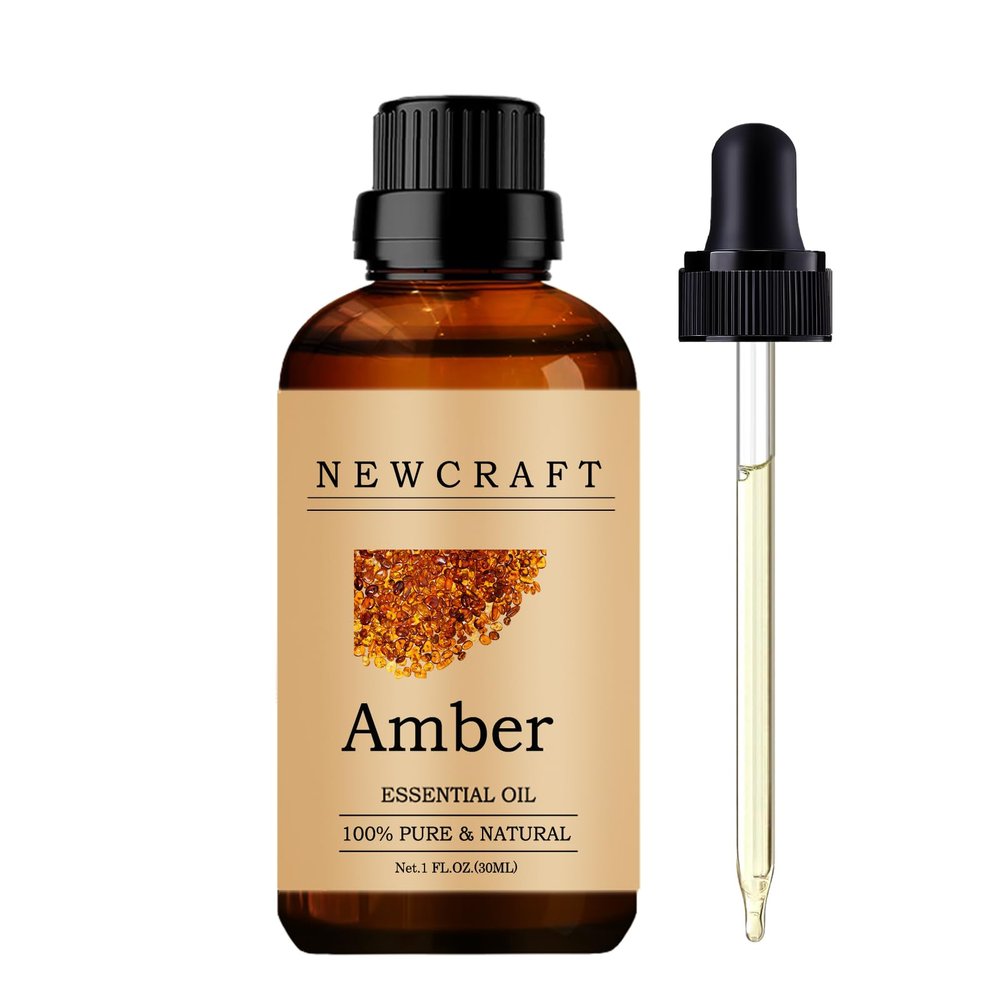Amber Essential Oils, 100% Pure and Natural Essential Oil for Aromatherapy Diffuser - Amber/1 Fl Oz