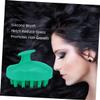 BUTIFULSIC Silicone Scalp Massager Brush Dandruff Scrubber for Hair Cleaning Gentle Head Massager for Home Use Ergonomic Design Green Boosts Blood Flow and Relaxation view 2