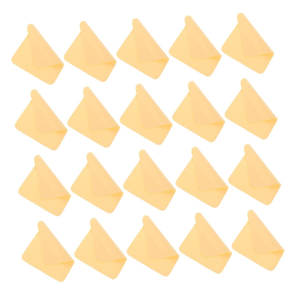 FOMIYES 20 Pcs Suede Cloth Phone Screen Cleaning Cloths Glasses Wipe Cloths Glasses Cloth Eyewear Cleaning Cloths Cloth for Phone Screen Wiping Cloth Lens Cleaning Cloth Phone Screen Cloth, Yellow