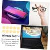 FOMIYES 20 Pcs Suede Cloth Phone Screen Cleaning Cloths Glasses Wipe Cloths Glasses Cloth Eyewear Cleaning Cloths Cloth for Phone Screen Wiping Cloth Lens Cleaning Cloth Phone Screen Cloth, Yellow view 4