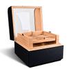 NZHIMING Humidors, Humidor 3-Layer Cigar Ceoffice Cigar Box Cigar Storage Box for Friends/Black/33.5 * 33.4 * 22.8Cm view 1