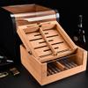 NZHIMING Humidors, Humidor 3-Layer Cigar Ceoffice Cigar Box Cigar Storage Box for Friends/Black/33.5 * 33.4 * 22.8Cm view 4