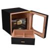 NZHIMING Humidors, Cehumidor with Hygrometer 3 Layer Humidor Small Humidor with Humidifier Good Sealing/a/24 * 24 * 24Cm view 3