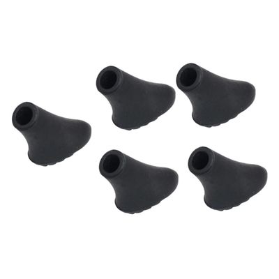 WHAMVOX 5pcs Thickened Rubber Tips for Trekking Poles Protectors for Hiking Sticks Prevents and Noise Fits Standard Hiking Pole