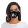 Rqwaaed Class of 2045 Still on Quarantine Graduation Face Mask Washable Reusable Adults Breathable With 2 Filters, 1, Black view 2