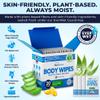 Body Wipes for Adults Bathing No Rinse - 20 Count Travel Shower Wipes - 10 x 11.5" Individually Wrapped Thick Cleansing Waterless Wash Scrubs - Disposable Washcloths for Camping & Elderly Incontinence view 4