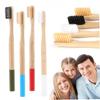 BUTIFULSIC 4pcs Toothbrush Soft Bristles Ergonomic Design for Oral Care Natural Toothbrushes Red for Travel and Home Use view 2