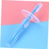 BUTIFULSIC 2pcs Silicone Training Toothbrush Umbrella-Shape Brush Safety Guard Blue view 2
