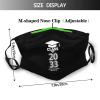 Rqwaaed 2033 Class Congratulations Graduates Face Mask Washable Reusable Adults Breathable With 2 Filters, 1, Black view 4