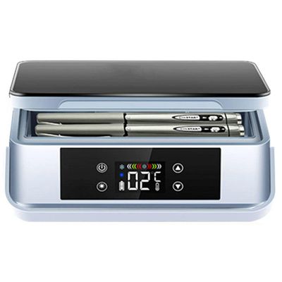 Insulin Cooler Case USB Mini Medicine Refrigerator Portable Insulin Cooler Travel Case for Car,Travel,Home - Constant Temperature Reefer Rechargeable LCD Display 0-18,2batteries