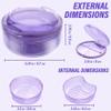 Denture Case, 2PCS Retainer Case with Strainer Basket, 2 in 1 Denture Bath Case No-Leak Retainer Cleaner Case, Retainer Holder for Travel, Mouth Guard Case for Dentures, Clear Braces, Night Guard view 4