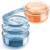 Denture Case, 2PCS Retainer Case with Strainer Basket, 2 in 1 Denture Bath Case No-Leak Retainer Cleaner Case, Retainer Holder for Travel, Mouth Guard Case for Dentures, Clear Braces, Night Guard view 1