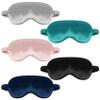 1 Pack Sleep Mask, Silk Eye Mask with Elastic Strap, Breathable Eye Mask for Sleeping,Travel, Girls, Women, Men (Grey) view 2