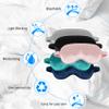 1 Pack Sleep Mask, Silk Eye Mask with Elastic Strap, Breathable Eye Mask for Sleeping,Travel, Girls, Women, Men (LightBlue) view 4