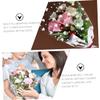 FRCOLOR Bouquet Flower Wrapping Paper Ultra-thin Material for Floral Arrangements Art Crafts and Seasonal Gifting Heart-shaped Design view 4