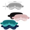 1 Pack Sleep Mask, Silk Eye Mask with Elastic Strap, Breathable Eye Mask for Sleeping,Travel, Girls, Women, Men (DarkBlue) view 3