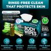 After Gym Body Wipes for Men (4pk) - 200 XL No Rinse Shower Wipes + 16 Travel Bath Sheets 10 x 11.5" - Mens Deodorant Disposable Washcloths for Bathing, Camping Essentials, Survival Gear and Supplies view 4
