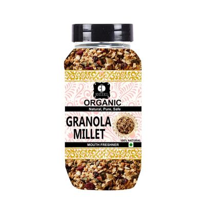 EDZZEL Organic Granola Millet Traditional Premium Quality Hygienically Packed | Vegan | Gluten Friendly | NON-GMO | Indian Origin ( Pack of 1 ) 400 Gm