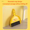 atcdfuw Broom Dustpan Suit Cartoon Duck Dormitory Debris Cleaning Brush for Indoor Outdoor Traveling Camping Portable Broom Dustpan Set Small view 3