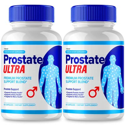 (2 Pack) Prostate Ultra: Comprehensive Prostate Support Dietary Supplement Capsules for Men