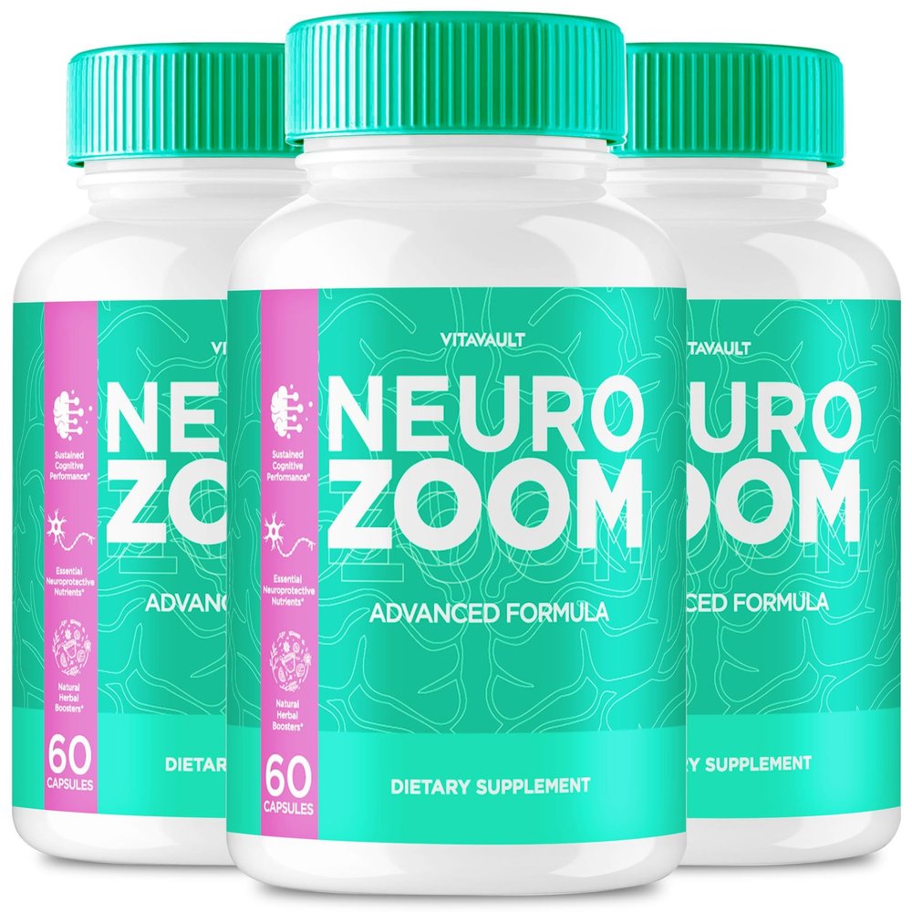 (3 Pack) Neuro Zoom Capsules, Supplement for Enhanced Memory and Brain Health, 180 Ct
