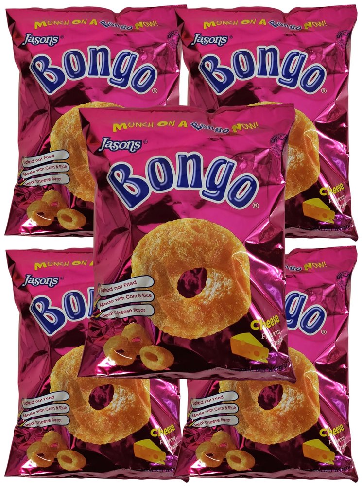 Bongo Cheese Flavor Snacks (Value Pack Of 5 x 200g EA) Favorite Snack Of The Pacific Islanders ... FijiProduct.com