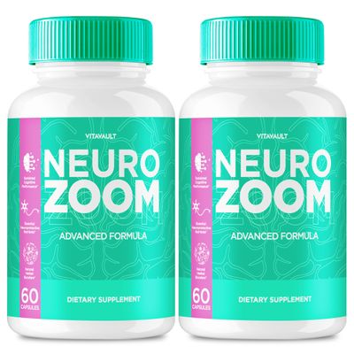 (2 Pack) Neuro Zoom Capsules, Supplement for Enhanced Memory and Brain Health, 120 Ct