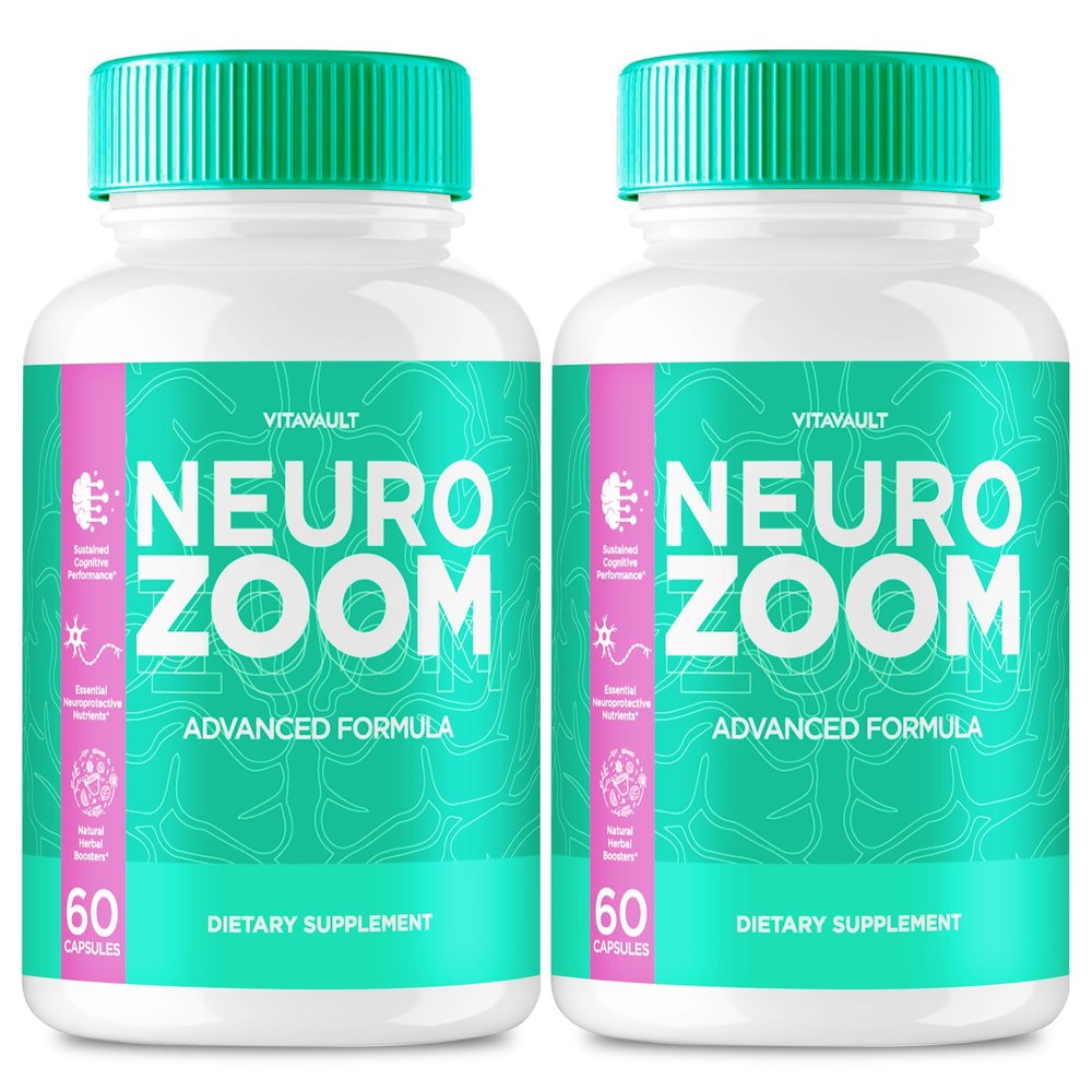 (2 Pack) Neuro Zoom Capsules, Supplement for Enhanced Memory and Brain Health, 120 Ct