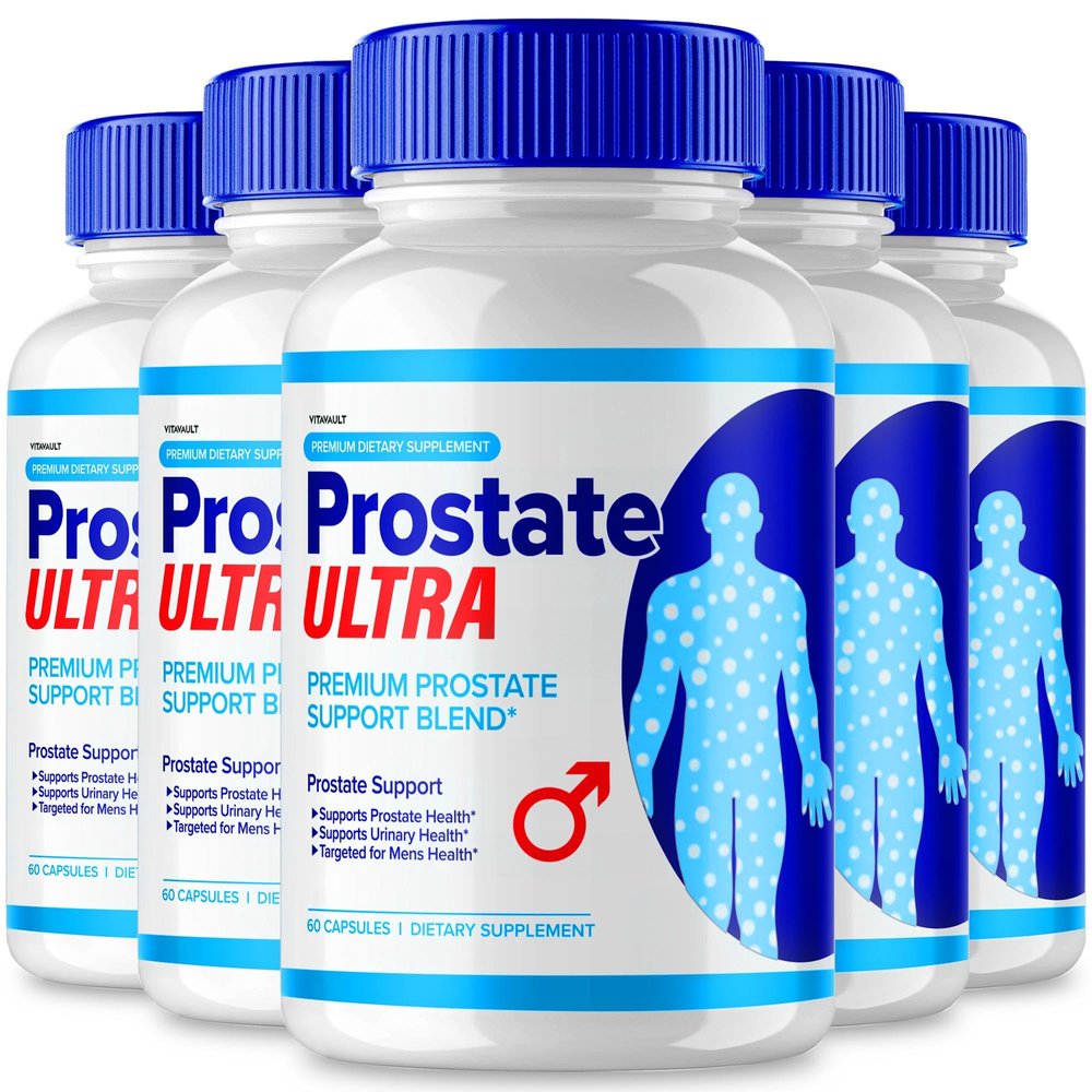 (5 Pack) Prostate Ultra: Comprehensive Prostate Support Dietary Supplement Capsules for Men