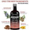 100% Pure Rosemary Oil for Hair Growth, Infused with Biotin, Jojoba & Castor Oils - Natural Hair Strengthening Serum, Scalp and Beard Oil, Aceite De Romero para El Cabello view 3