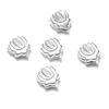 DHRUVS COLLECTION 925 Silver Combo of 5 Lotus Flower for Pooja, Temple Decor & Gifting Purpose view 1