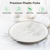 Dealusy 300 Count Extra Heavy Duty Clear Plastic Forks Disposable, BPA-Free, Heat Resistant, Solid and Durable Disposable Forks Bulk, Premium Plastic Forks heavy duty for Party Supply view 3