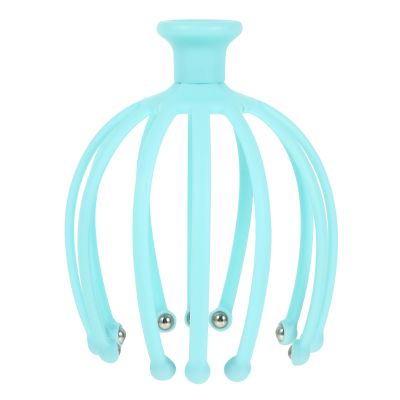 FRCOLOR Scalp Massager Handheld Octopus Head Massager 8 Fingers Design Head Scratcher Tool Stress Relax Reduction in The Office Home Spa Father's Day and Mother's Day Gifts